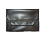 Faux Leather Latop / Tablet Sleeve - Black