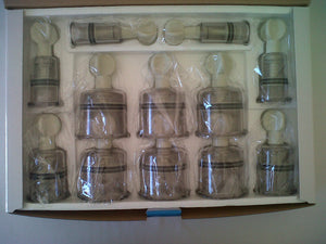 Screw Type Cupping Set with 12 cups