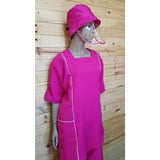 Elegant Ladies Domestic & Staff Uniform with optional matching Bucket Hat and Shield